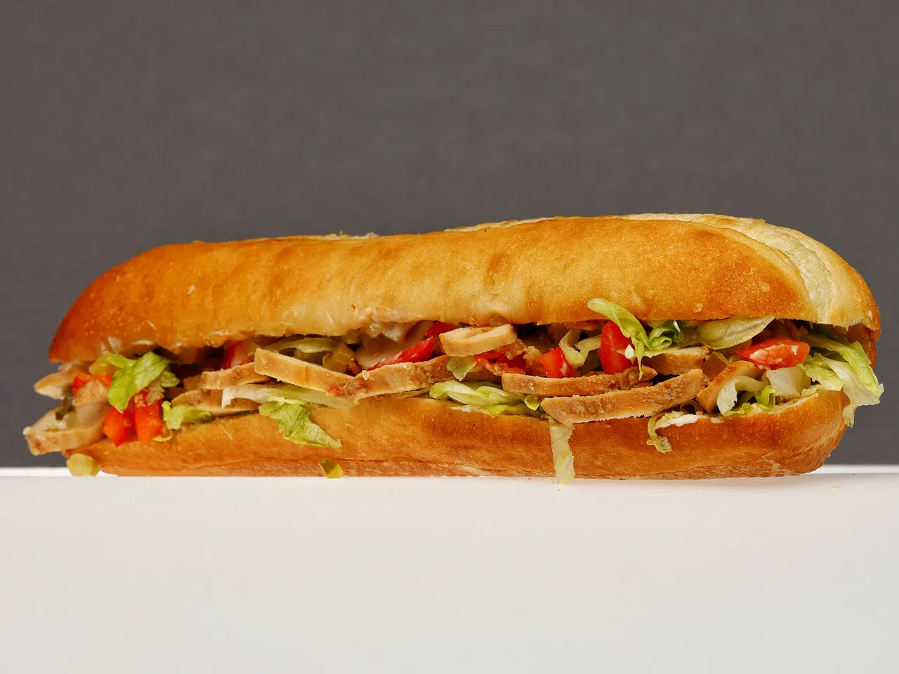 Zdjęcie produktu Hiszpańska bagietka z kurczakiem teriyaki